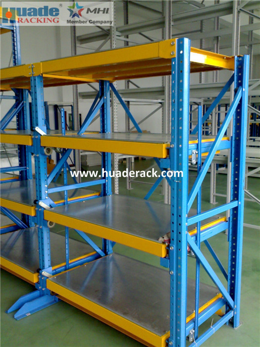 Heavy Duty Drawer Mold Storage Racking System Hoist Crane Mould