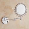 China Bathroom accessories Metal Wall Telescopic Double Side Mirror makeup double sided Round mirror factory