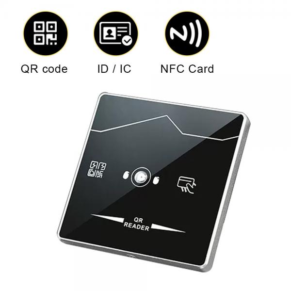 Quality Tempered glass QR Code Reader Access Control Wiegand Proximity Card Reader for sale