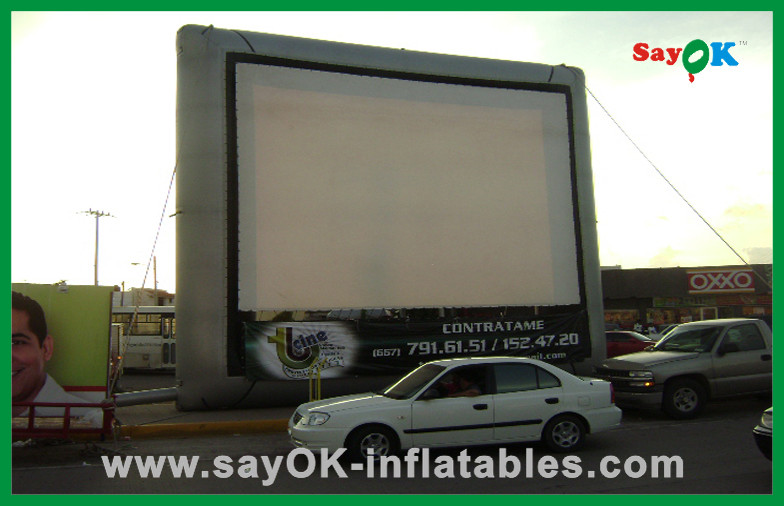 China Outdoor Inflatable Movie Screen On The Road Inflatable Projection Screen factory