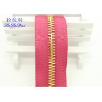 China Metal Ykk Sewing Notions Zippers ,  Pink / Green / Purple Tape 9 Inch Separating Zipper factory