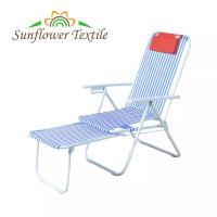 China Outdoor Foldable Beach Chair Custom Backpack Lounge Beach Chair Blue factory