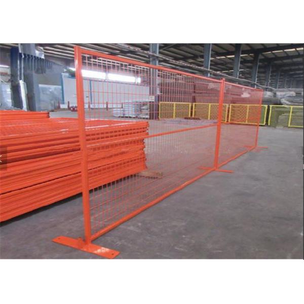 Quality Orange Construction Temporary Fence / Welded Wire Temporary Fence Panel for sale