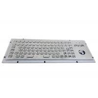 Quality F Keys Stainless Steel Industrial Keyboard 20mA With Mouse Optical Trackball for sale