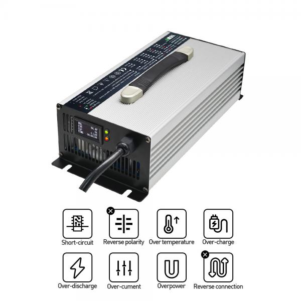 Quality Golf Cart Smart Li Ion Battery Charger 60V 30A High Power LED Display for sale