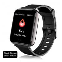 China Digital Non Invasive Blood Sugar Glucose Meter Monitor Wrist Smartwatch for sale