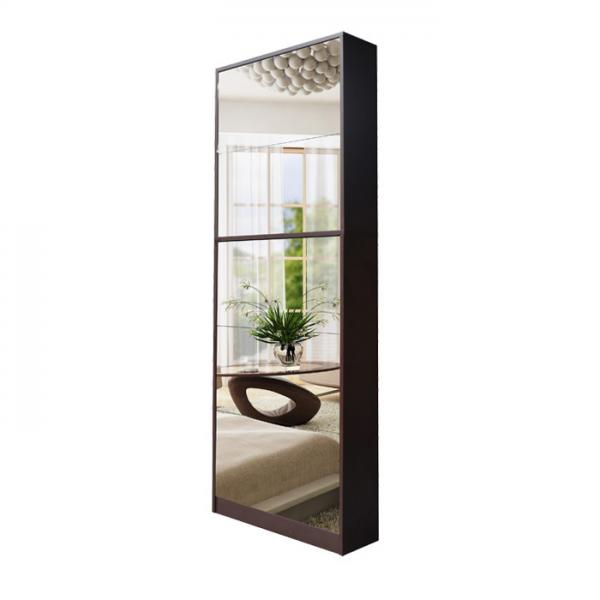 Quality Full Length 27pcs Panels 170cm Mirrored Shoe Cabinet for sale