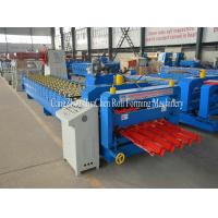 China Galvanized Steel Sheet Roofing Glazed Tile Roll Forming Equipment Special Cutting factory