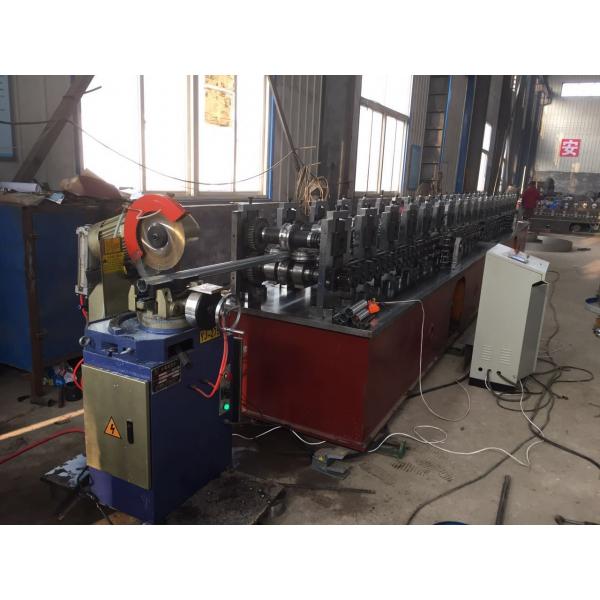 Quality GI Fence	Downspout Roll Forming Machine 1.5mm Thickness Seaming 11kw  380V 50Hz for sale