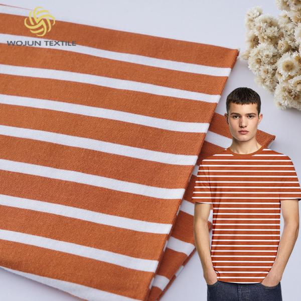 Quality 175cm Striped Material Fabric 100% Cotton Yarn Dyed Breathable Texture for sale
