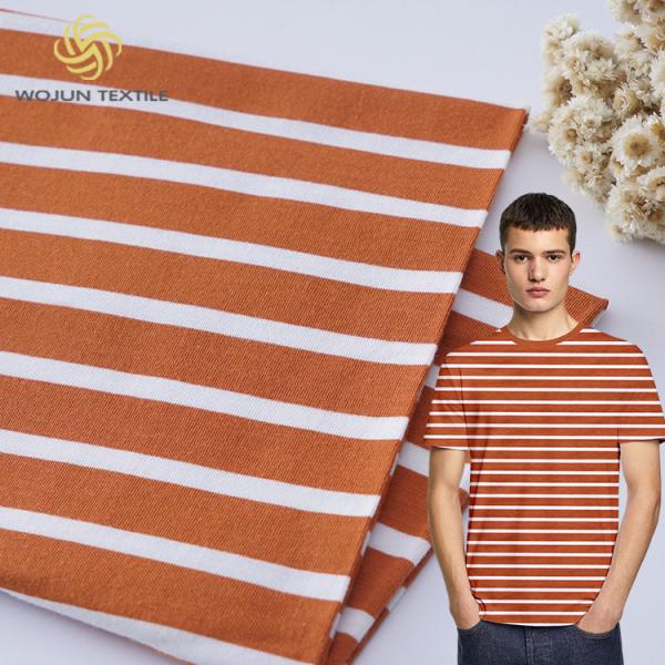 Quality 175cm Striped Material Fabric 100% Cotton Yarn Dyed Breathable Texture for sale