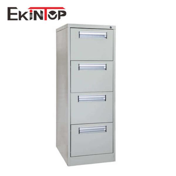 Quality Cold Rolled Steel 4 Drawer Office Cabinet , Metal Filing Cupboard Odorless OEM for sale
