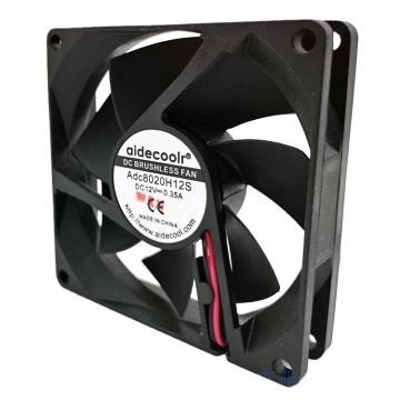 Quality 4Pin 12V 2.7A Energy Saving Cooling Fan 80x80x20mm 6000RPM High Speed for sale
