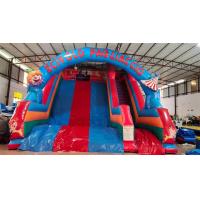 China 1000D Plato Commercial Inflatable Water Slides Digital Printing factory
