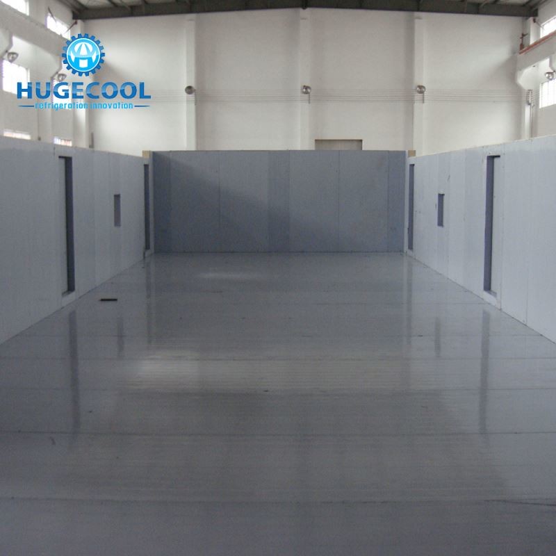 China Easy Installation Mushroom Cold Room With Fan Motor For Food Freezer Storage factory