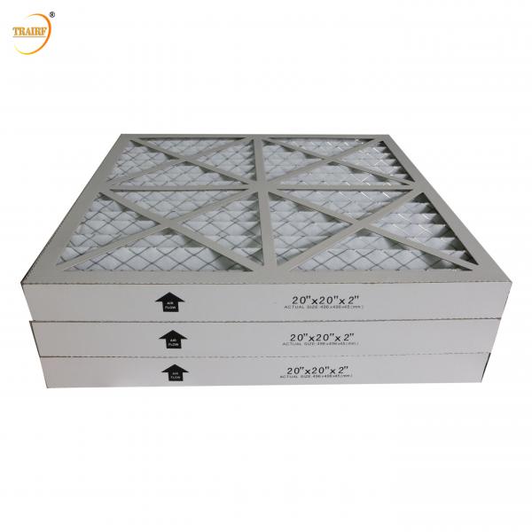 Quality UL900 Cardboard Frame Panel Industrial Folding Air Filter G3/G4 for sale