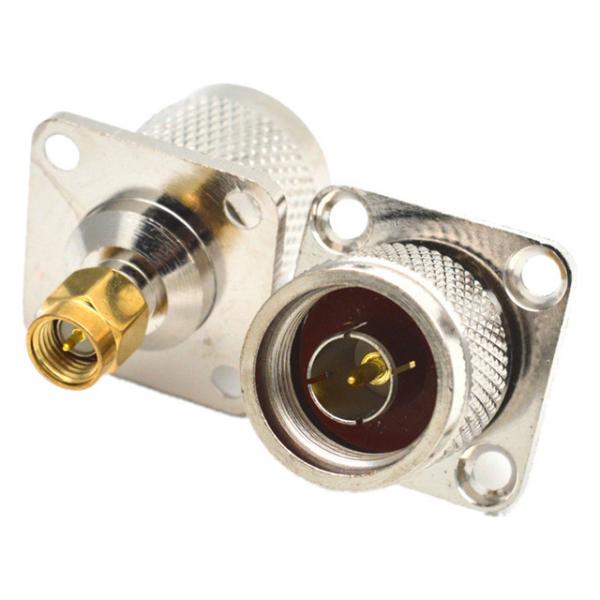 Quality N Male To SMA Male L16 -Flange Fixed  Electrical RF Antenna Connector for sale