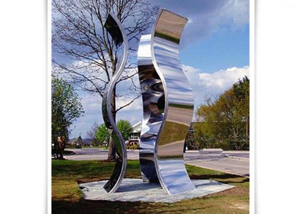 Novel Design Outdoor Metal Sculpture Metal Garden Statues Mirror