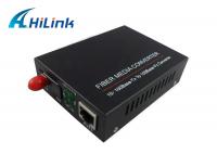 China Cat5 UTP Cable Single Mode Single Fiber Media Converter Full / Half Duplex Mode factory