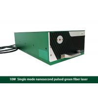Quality 10W Green Fiber Laser Single Mode Nanosecond Pulsed 500KHz for sale
