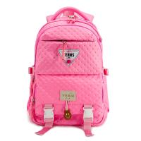 china ODM Pink Unisex School Bag Rucksack With Two Main Compartment