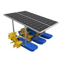 Quality 2HP Fish Solar Pond Aerator Floating Hdpe Aquaculture Paddle Wheel Aerator for sale