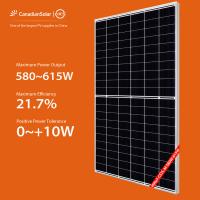 China 580W 585W Mono Crystalline Panel Canadian Solar Full Black 590W 595W 600W 605W 610W 615W factory