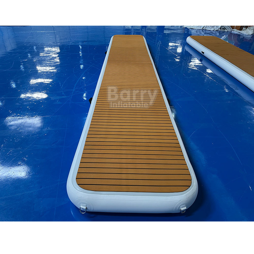 China Depend On Size Capacity Blow Up Floating Dock Inflatable Platform With Air Pump For Motor Jet Ski Boat factory
