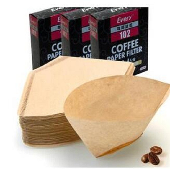 Quality OEM Food Grade Brown Cone Coffee Filter 49x163 mm for sale