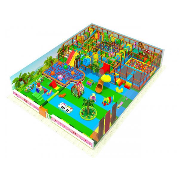 Quality Fiberglass Slide Kids Indoor Playground Equipment 14m Width With Toddler Area for sale