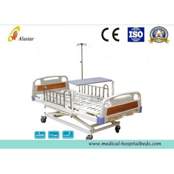 Quality 3 Position Hand Operated Medical Hospital Beds with Stainless Steel Guardrail (ALS-M319) for sale