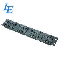 Quality Telecommunication Cat5 Feed Through Patch Panel UTP Type 1000 Matching Cycles for sale