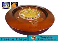 China VIP Club Dedicated 32inch 50cm Wooden Roulette Wheel Board , Custom British 36 Yards Manual Ball Wheel factory