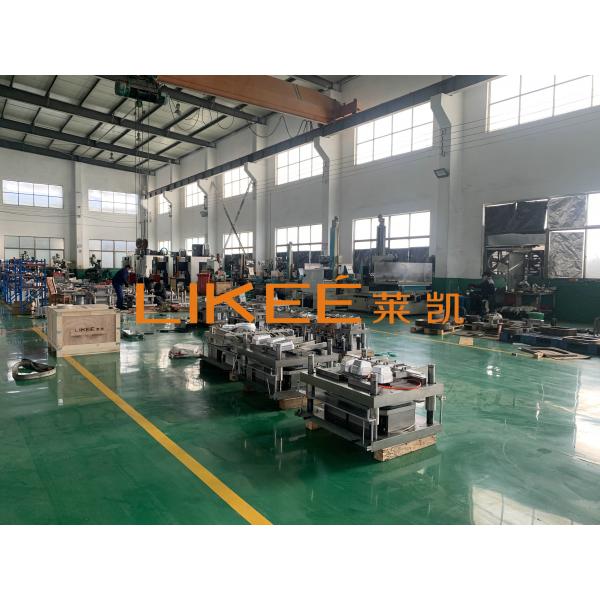 Quality Mitsubishi Automatic PLC Control Fully Automatic Aluminum Food Container Production Line For Take Away Food Packaging for sale