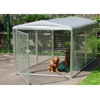 China Large Folding Pet Cage For Dog House / Metal Dog Crate Kennel With Gate factory
