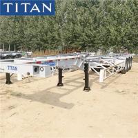 China Tri Axle Used 40ft Container Trailer Chassis for Sale Near Me factory