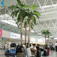 China Plastic Artificial Palm Trees , Large Szie Green Artificial Banana Plant factory