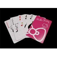 Quality Customized Poker Size Plastic Playing Cards Smooth Finish for Entertainment for sale