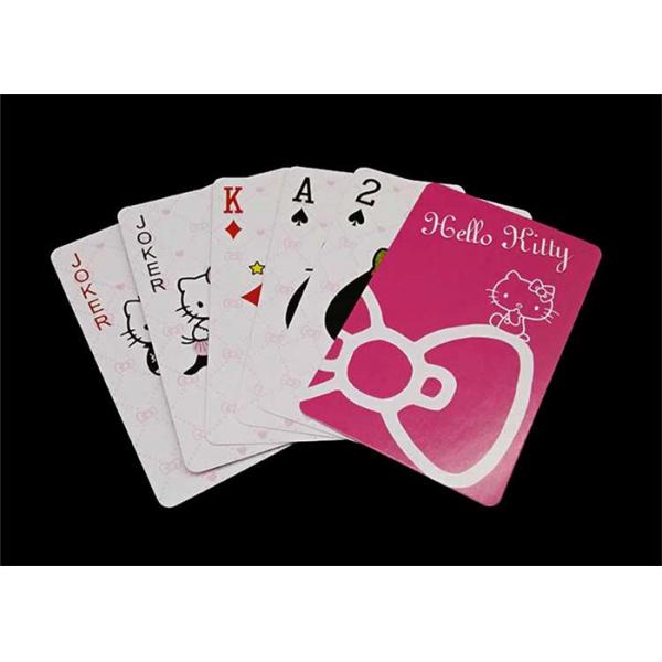 Quality Customized Poker Size Plastic Playing Cards Smooth Finish for Entertainment for sale
