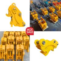 Quality Antirust Backhoe Quick Coupler , Hydraulic Quick Hitch For Excavator Cat Hitachi for sale