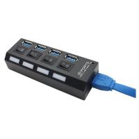 China Memory Cards Round USB Four Port Hub Splitter Adapter factory