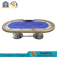 China Oval Shape Casino Poker Table Texas Hold'em Baccarat Square Tbale factory