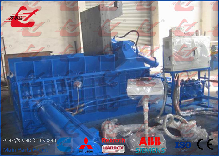 China Aluminum Brass Steel Baling Press Machine , PLC Control Scrap Metal Recycling Machine factory