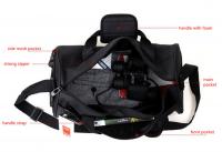 China OEM / ODM Small Black Nylon Waterproof Duffel Bags for Travel / Sports factory