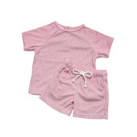 China Towel Terry Fabric Custom Tee Shirts Neutral Baby Cosy Raglan Sleeve Tshirts factory