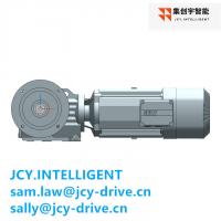 China 3HP Helical Bevel Gear Motor Reducer 5.5KW Output Shaft High Efficiency factory