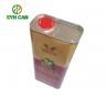 China 1 Liter Rectangular Tin Containers Matte Printing 37mm BPA Free Plastic Cap factory