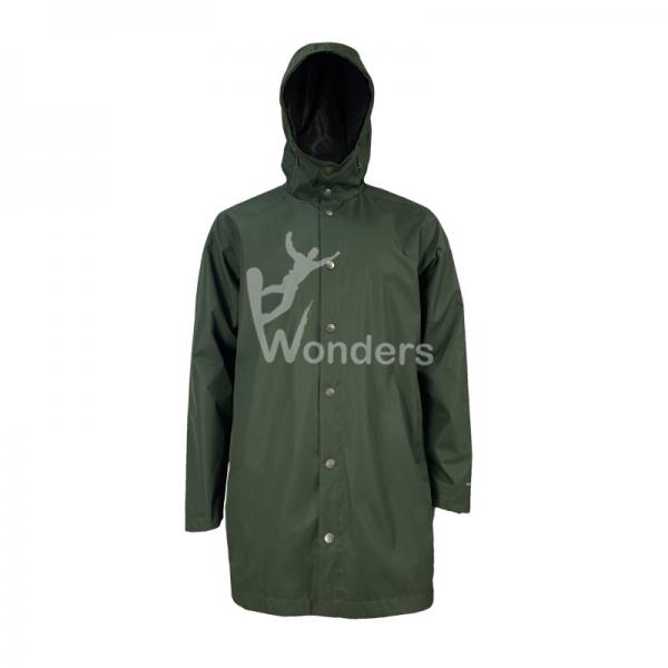 Quality Mens Lightweight Long Raincoat Rain Waterproof Jackets Windbreaker for sale