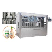 China Full Automatic Servo Piston Filler Mayonnaise Filling Machine For Bottle Jar Packing Machine factory