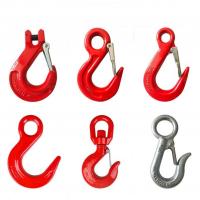 China G80 Safety Loaded Eye Type Sling Hook Latch Kit High Strength Forged Alloy Steel factory